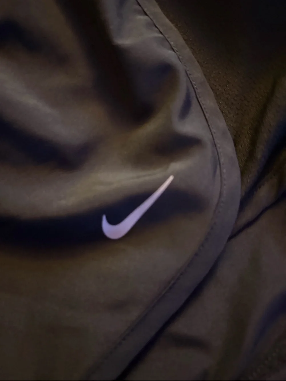 Nike Women's Black Athletic Running Shorts with Reflective Swoosh